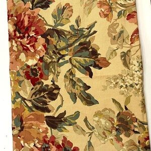 P KAUFMANN Screen Print Vat Colors Scotchgard Floral Fabric 51” x 55” inches.